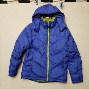 Cabelas Goose down winter Blue‎ jacket coat 650 fill power Size Small